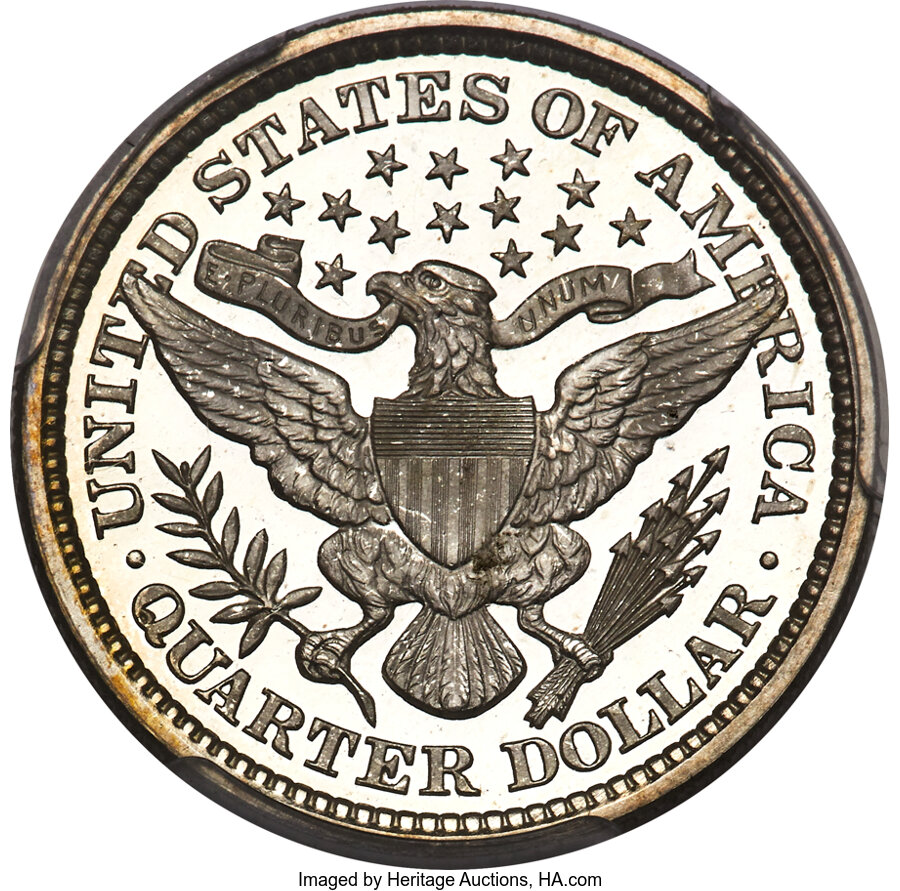 1896 25c PR DCAM PR63 DCAM CAC thumbnail 23