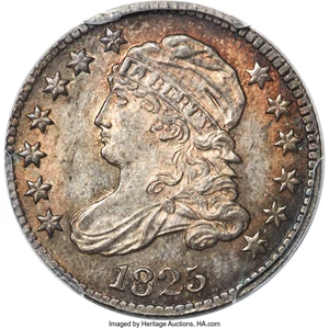 image for: 1825 10C JR-1, R.4, MS65+ PCGS. CAC....