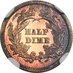 image for: 1865 H10C PR67 Cameo NGC....