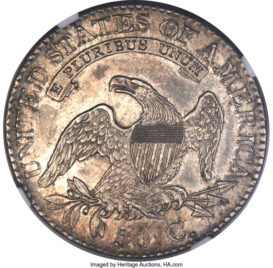 1823 50c Ugly 3 MS60 thumbnail 4