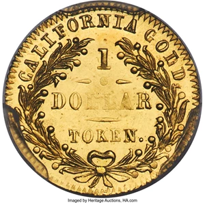 image for: 1872 $1 Indian Round Dollar, BG-1208, Low R.6, MS64 Prooflike PCGS....
