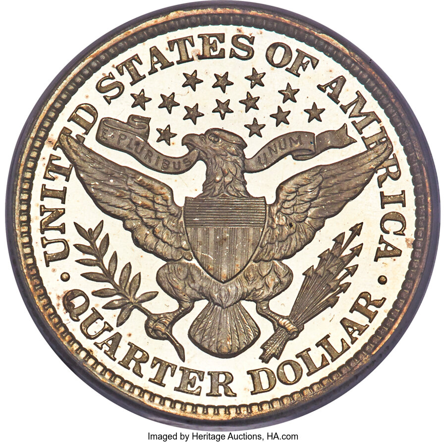 1896 25c PR DCAM PR63 DCAM CAC thumbnail 13