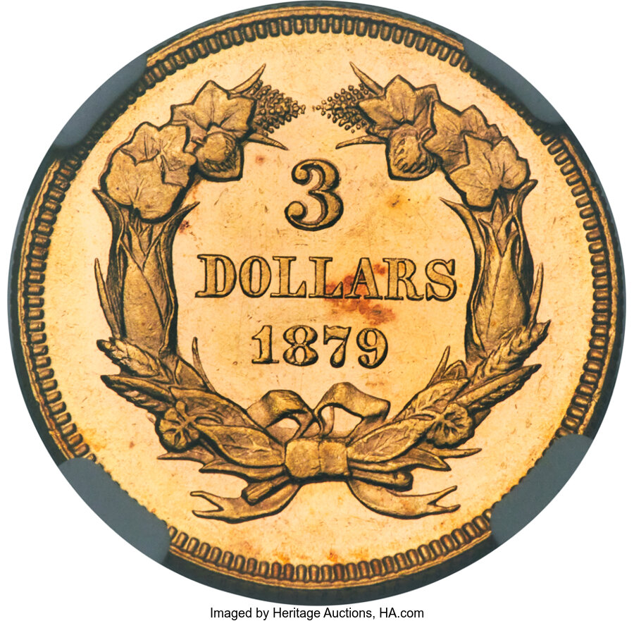 1879 $3  MS PL MS62 PL CAC thumbnail 2
