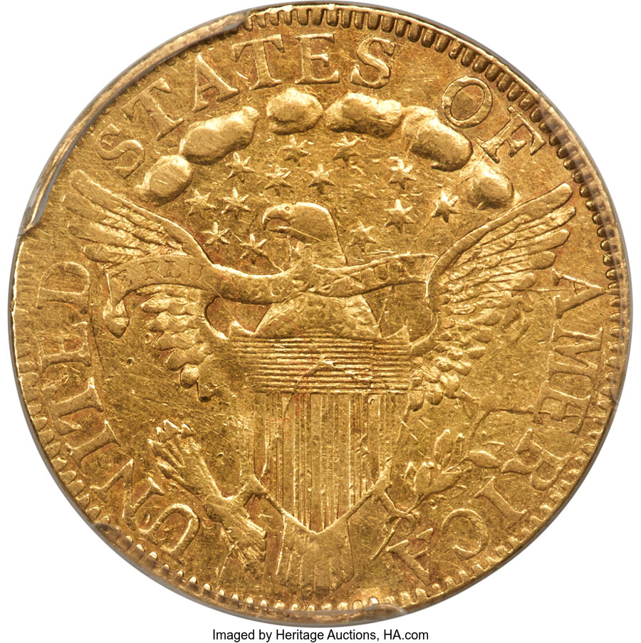 1798 $5  Large Eagle, Large 8, 14 Stars F15 thumbnail 10