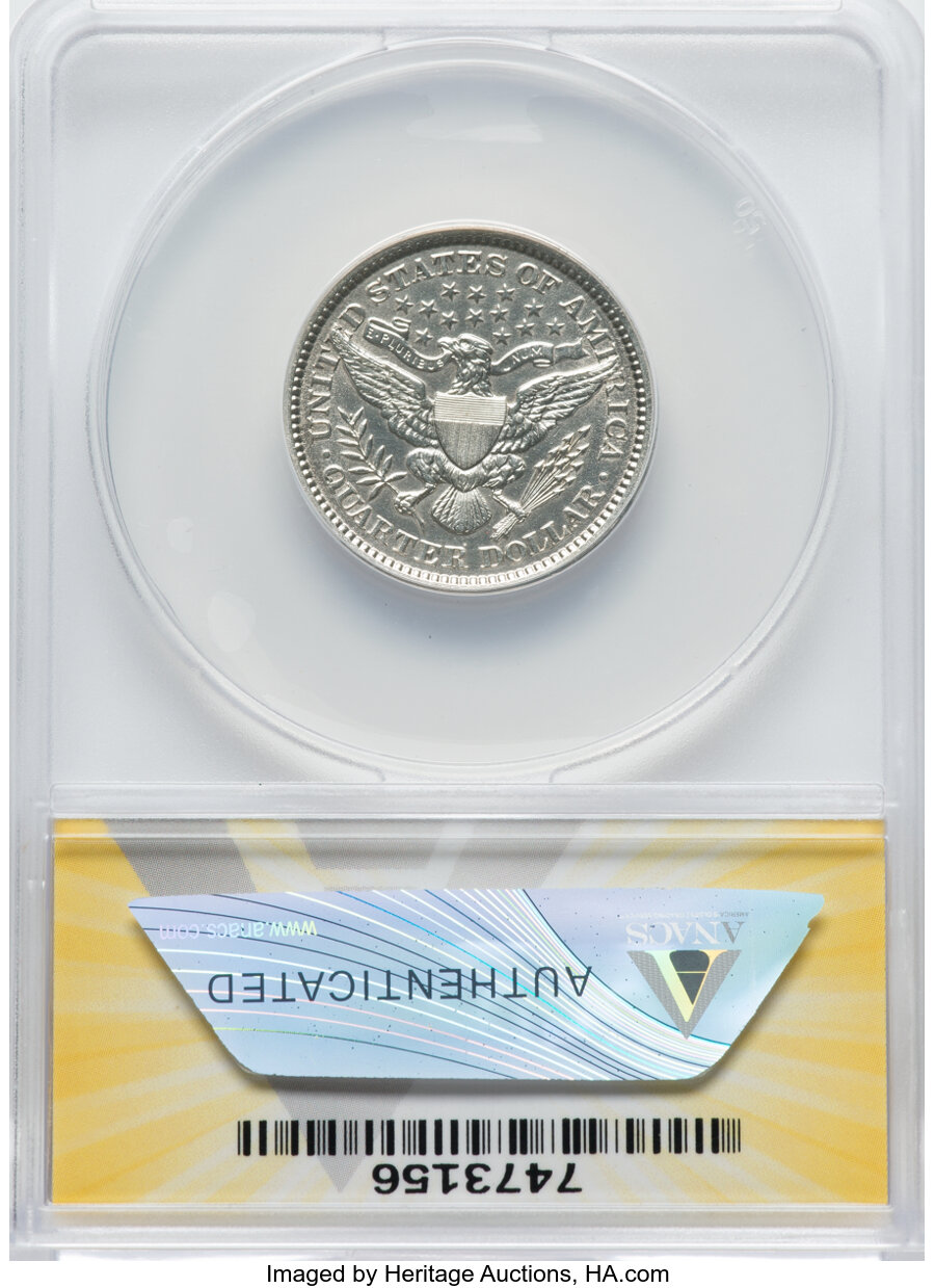 1896 25c MS60 thumbnail 2