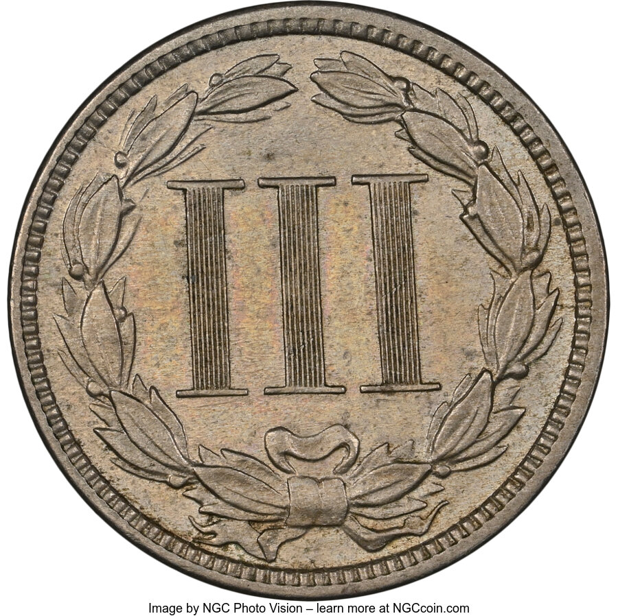 1883 3cN AU50 CAC thumbnail 18
