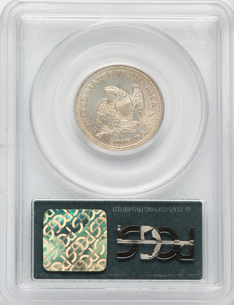 1855 25c Arrows MS63 thumbnail 2