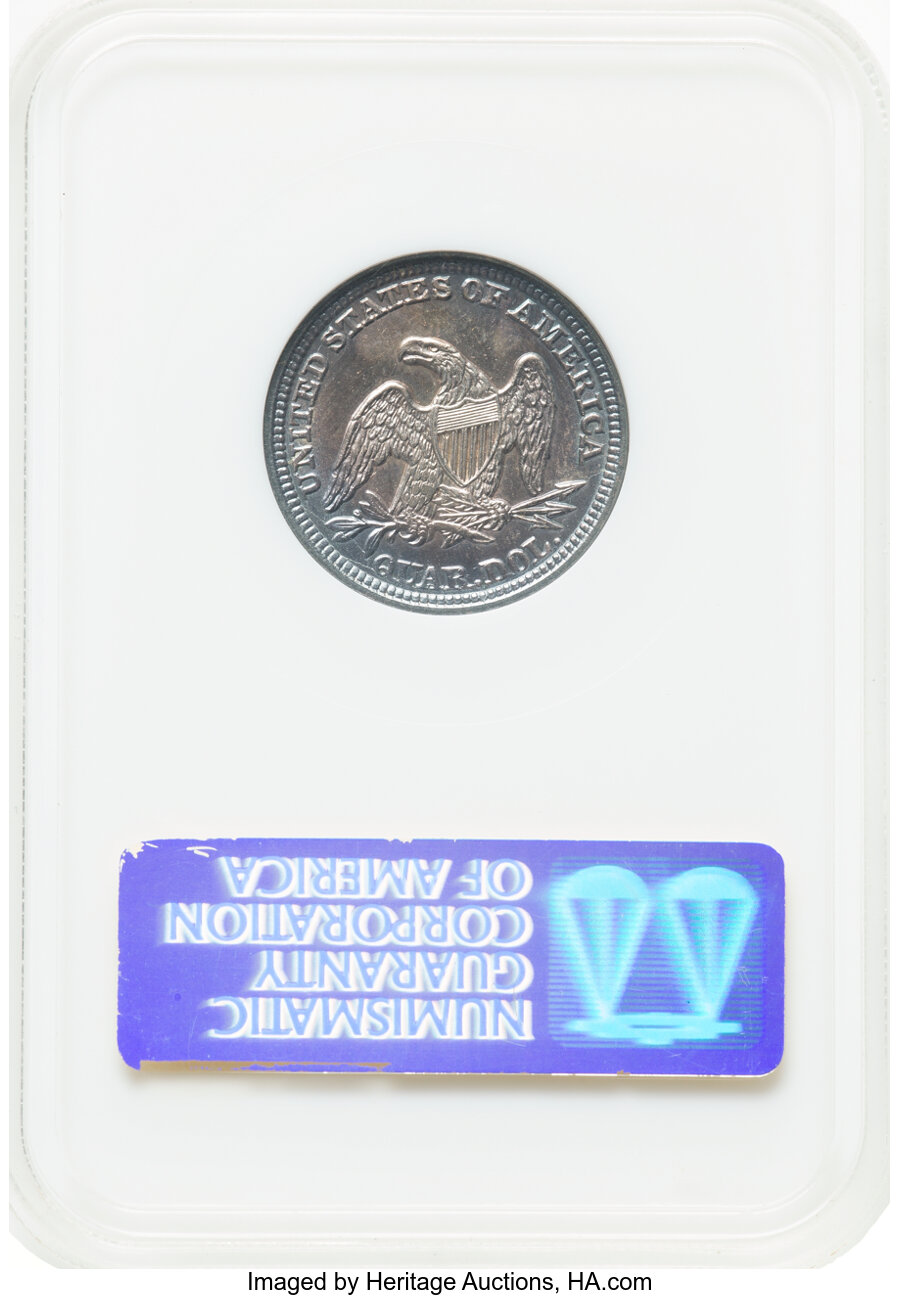 1849 25c MS60 thumbnail 2