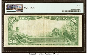 image for: Lexington, KY - $50 1902 Plain Back Fr. 680 The First & City National Bank Ch. # 906 PMG Very Fine 30....
