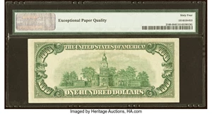 image for: Fr. 2160-I $100 1950C Federal Reserve Note. PMG Choice Uncirculated 64 EPQ....