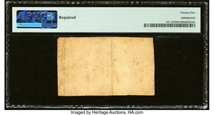 image for: New York April 2, 1759 £10 PMG Very Fine 25 Net....