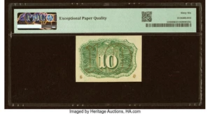image for: Fr. 1245 10¢ Second Issue PMG Gem Uncirculated 66 EPQ....