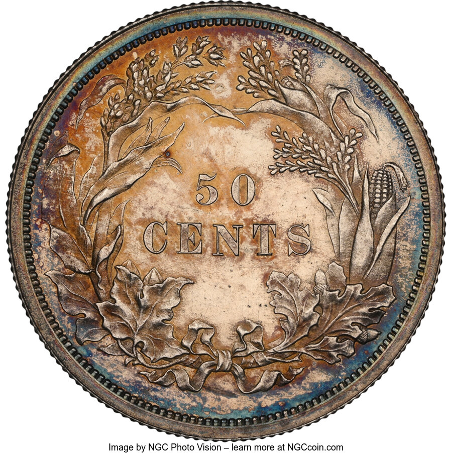 1859 P50c Silver, J-241 PR64 CAC thumbnail 24