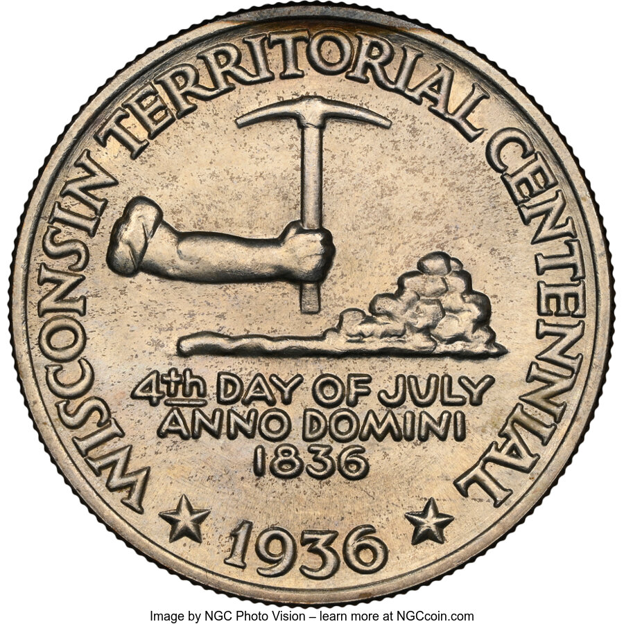 1936 50c Wisconsin VF30 thumbnail 16