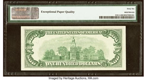 image for: Fr. 2161-L $100 1950D Federal Reserve Note. PMG Gem Uncirculated 66 EPQ....
