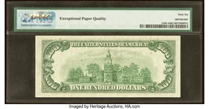 image for: Fr. 2160-A $100 1950C Federal Reserve Note. PMG Gem Uncirculated 66 EPQ....