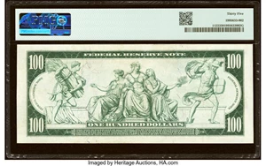 image for: Fr. 1123 $100 1914 Federal Reserve Note PMG Choice Very Fine 35....