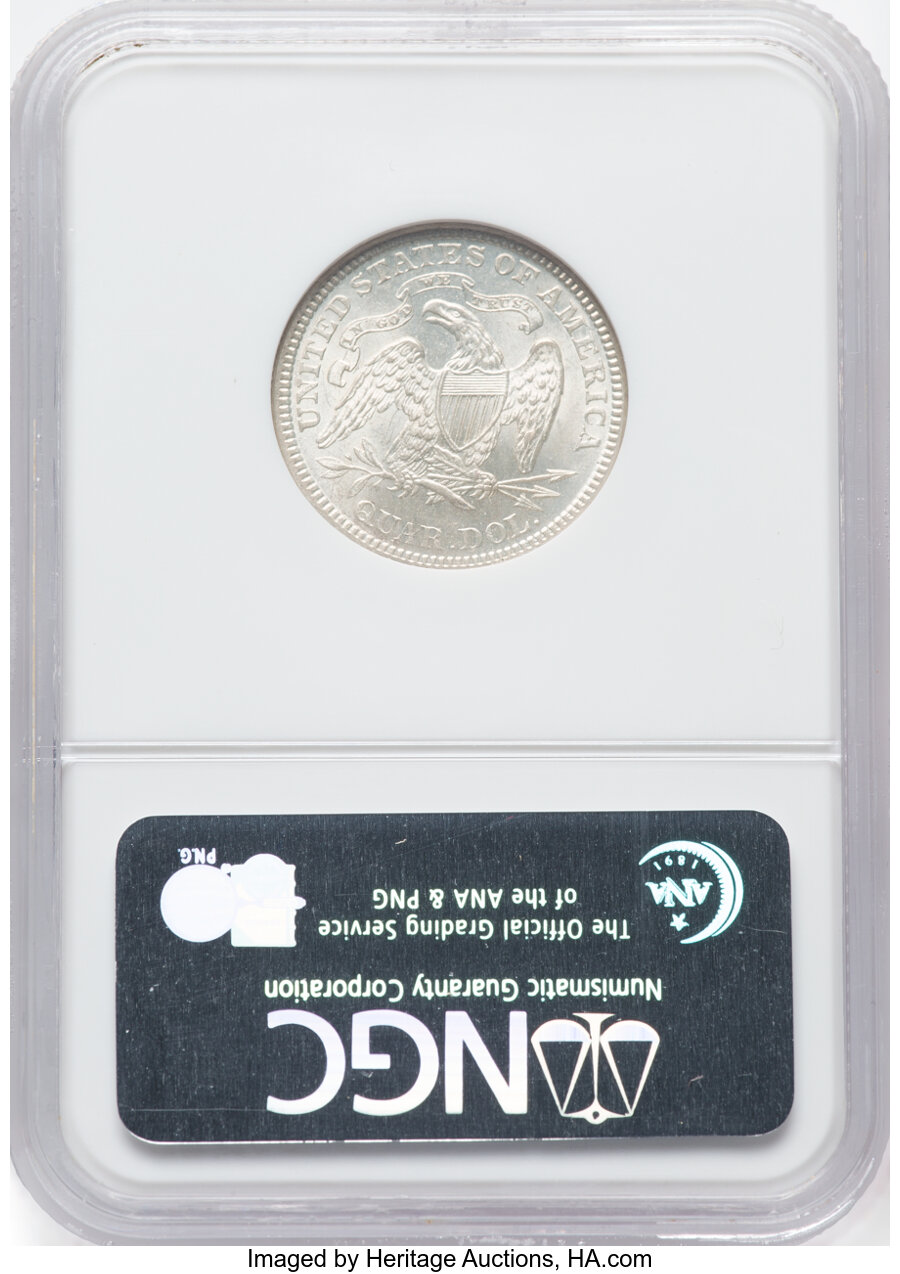 1890 25c MS63 thumbnail 2