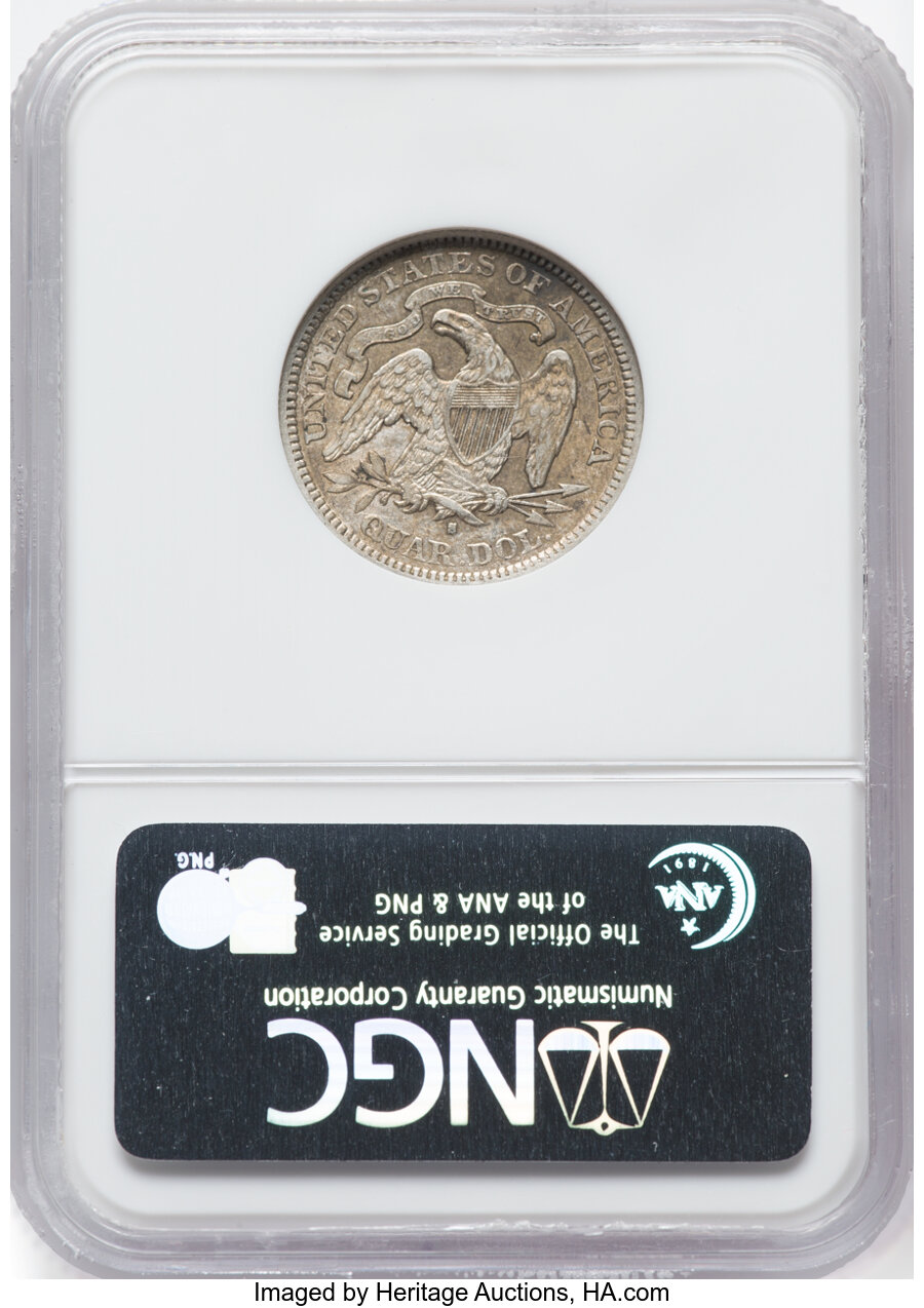 1876-S 25c XF40 thumbnail 2