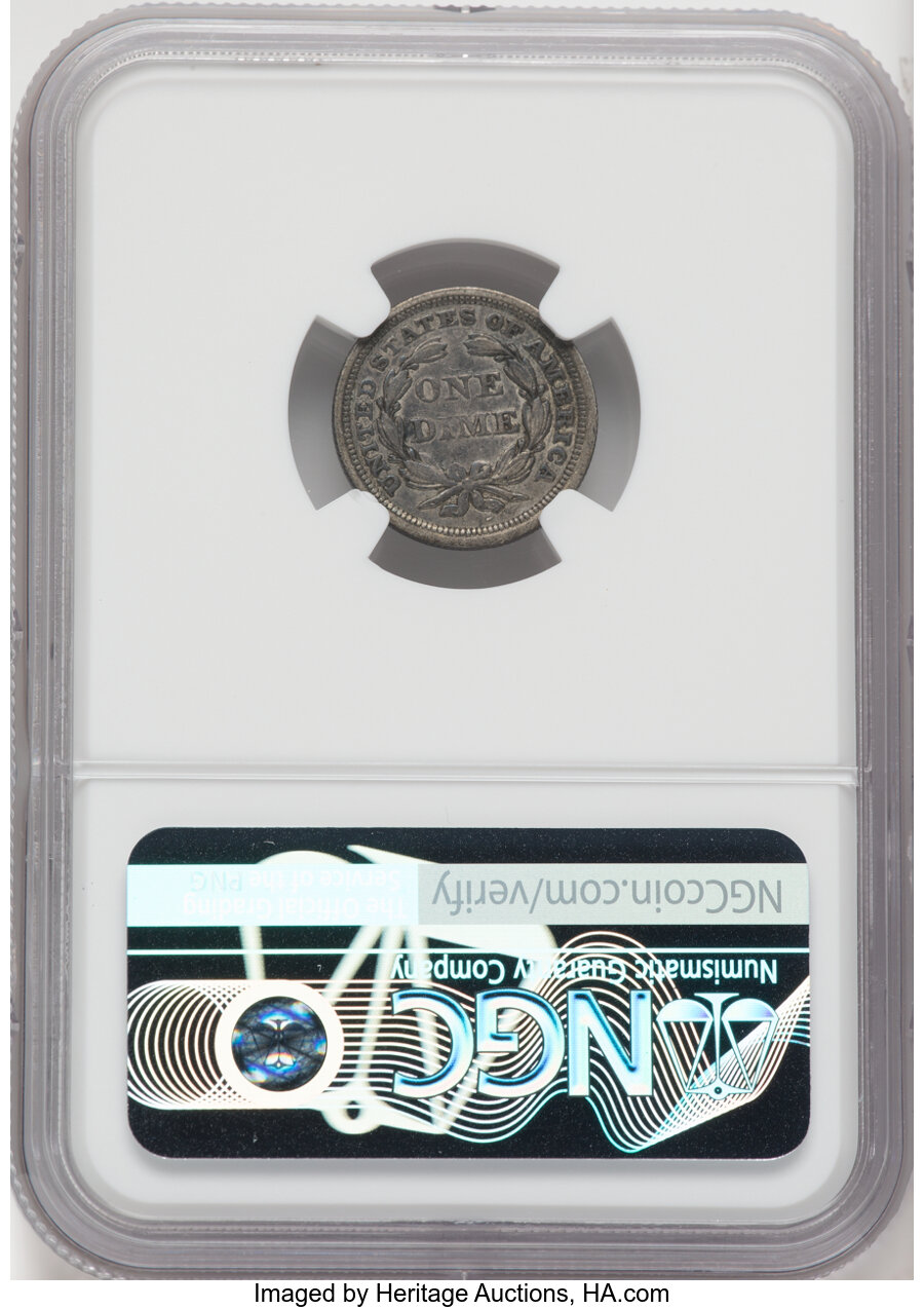 1858 10c XF45 thumbnail 2