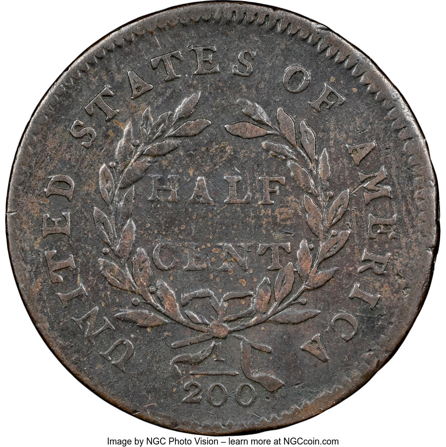 1794 1/2c MS BN VF20 BN thumbnail 14