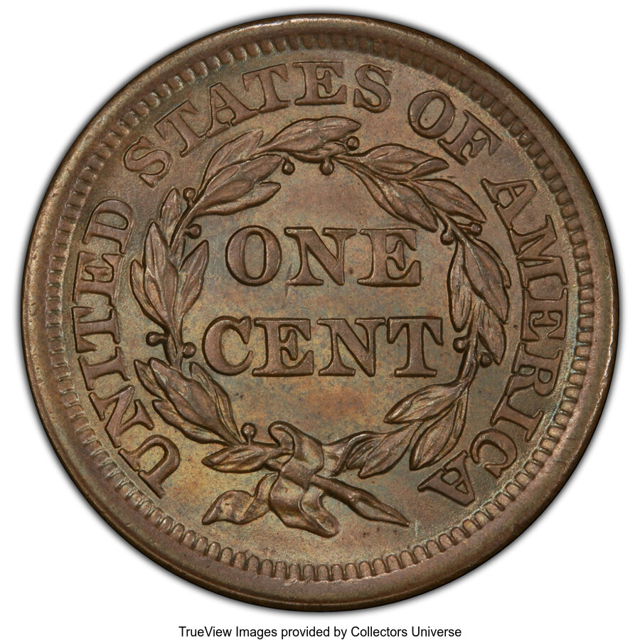 1855 1c Slanted 55, N-10 MS BN MS61 BN thumbnail 11