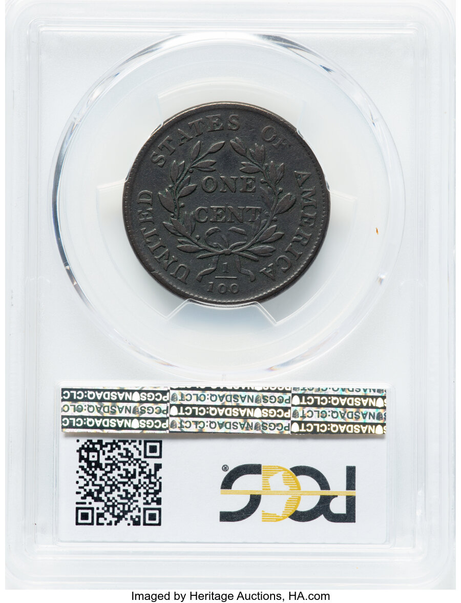 1803 1c Small Date, Small Fraction, S-255  MS BN VF35 BN CAC thumbnail 21