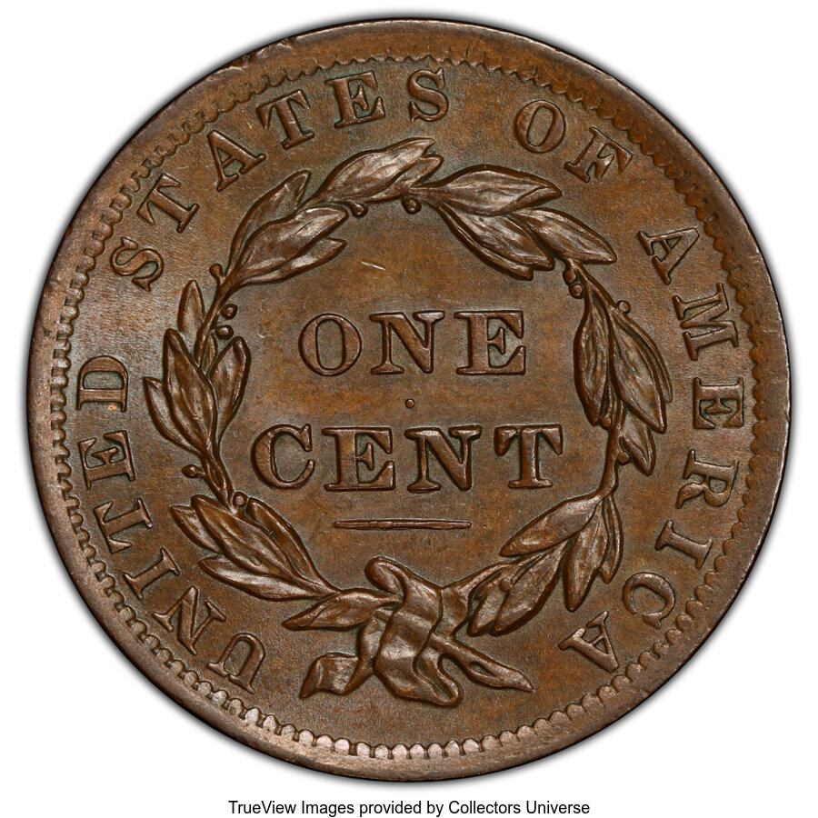 1837 1c Head of 1838, N-10 MS BN VF35 BN CAC thumbnail 23