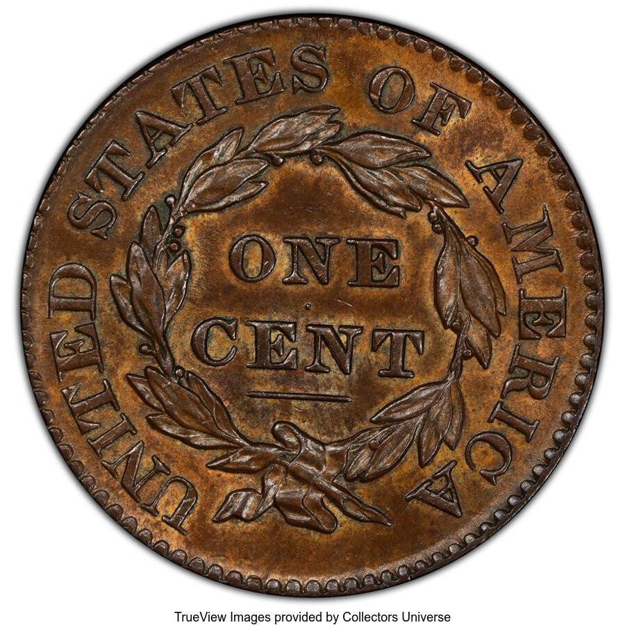 1828 1c Small Wide Date, N-10 MS BN VF30 BN thumbnail 19