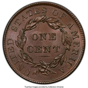 image for: 1835 1C Head of 1836 MS65 Brown PCGS. PCGS Population: (3/0 and 0/1+). NGC Census: (3/3 and 0/0+). CDN: $3,500 Whsle. Bid f...