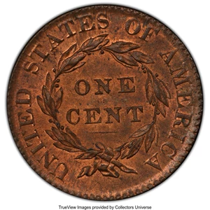 image for: 1820 1C Small Date, N-15, R.2, MS63 Red and Brown PCGS. CAC. Ex: COL Ellsworth Collection. PCGS Population: (3/3 and 0/0+)....