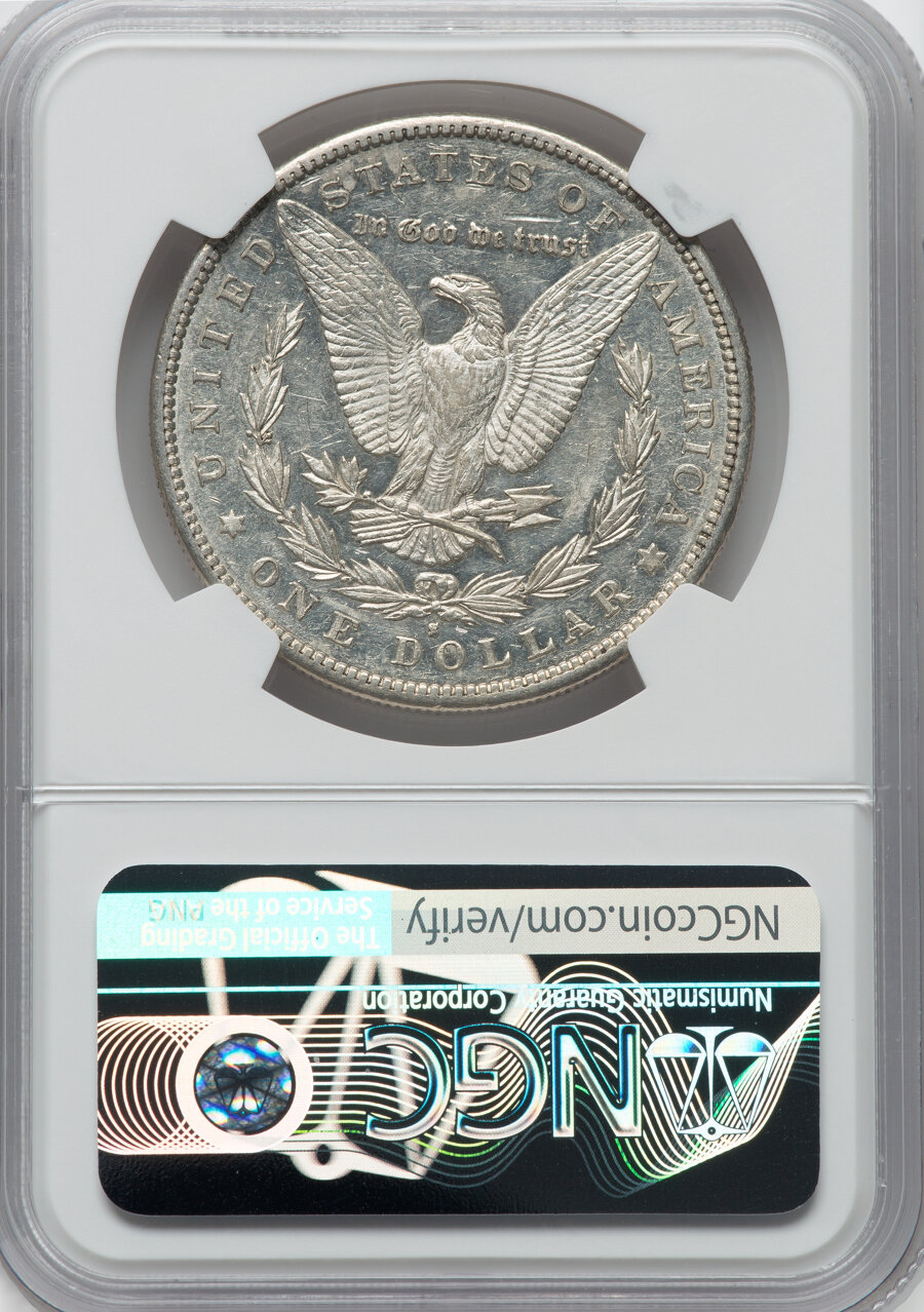 1887-S $1  MS PL AU53 PL CAC thumbnail 2