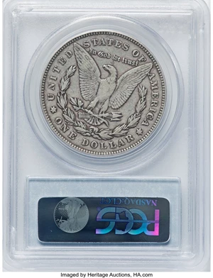 image for: 1878 $1 Reverse of 1878, Tripled Eye, VAM-166, VF35 PCGS. CAC. A Hit List Variety. PCGS Population: (7/39). NGC Census: (0/...