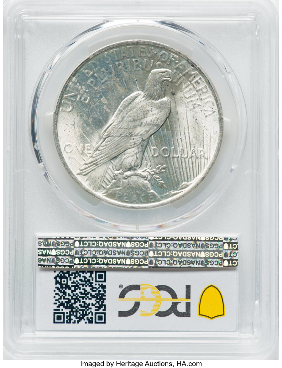 1923 $1  Whisker Cheek, VAM-1D MS64 thumbnail 3