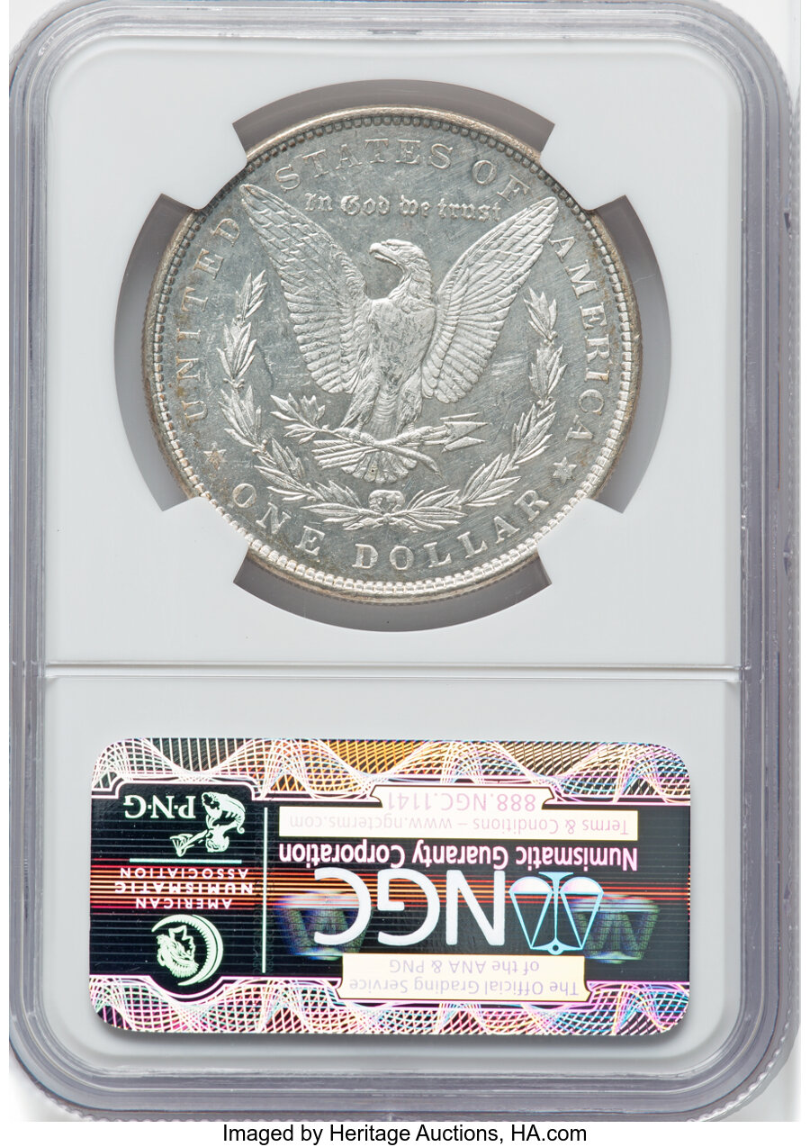 1878 7TF $1  Reverse of 1879 MS DMPL MS64 DMPL thumbnail 7