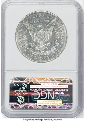 image for: 1879-S $1 Reverse of 1878, VAM-35, AU53 NGC. A Top 100 Variety. NGC Census: (0/0). PCGS Population: (5/34). CDN: $269.50.Wh...