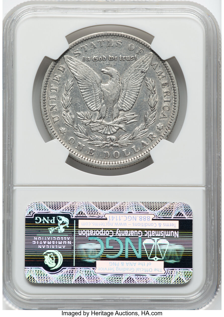 1891-O $1  E Clash Reverse, VAM-1A1 XF40 thumbnail 4