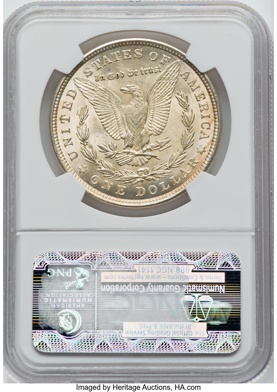 1921 $1  Morgan, Pitted Reverse, VAM-41A MS64 thumbnail 6