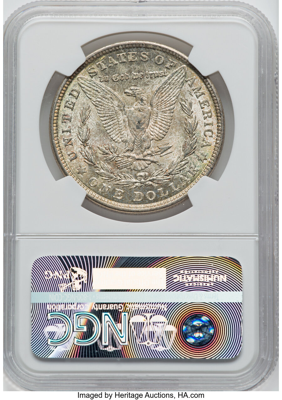 1921 $1  Morgan, Infrequent Reeding, VAM-4 MS66 thumbnail 3