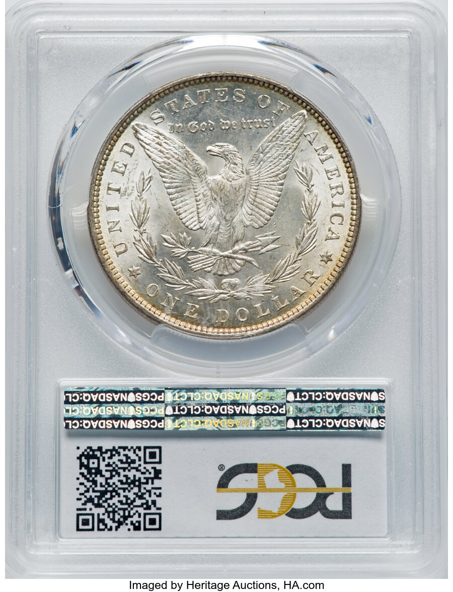 1889 $1  Bar Wing, VAM-19A MS64 thumbnail 4