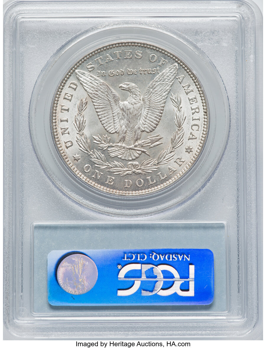 1896 $1  Doubled Stars, VAM-4 AU50 CAC thumbnail 8