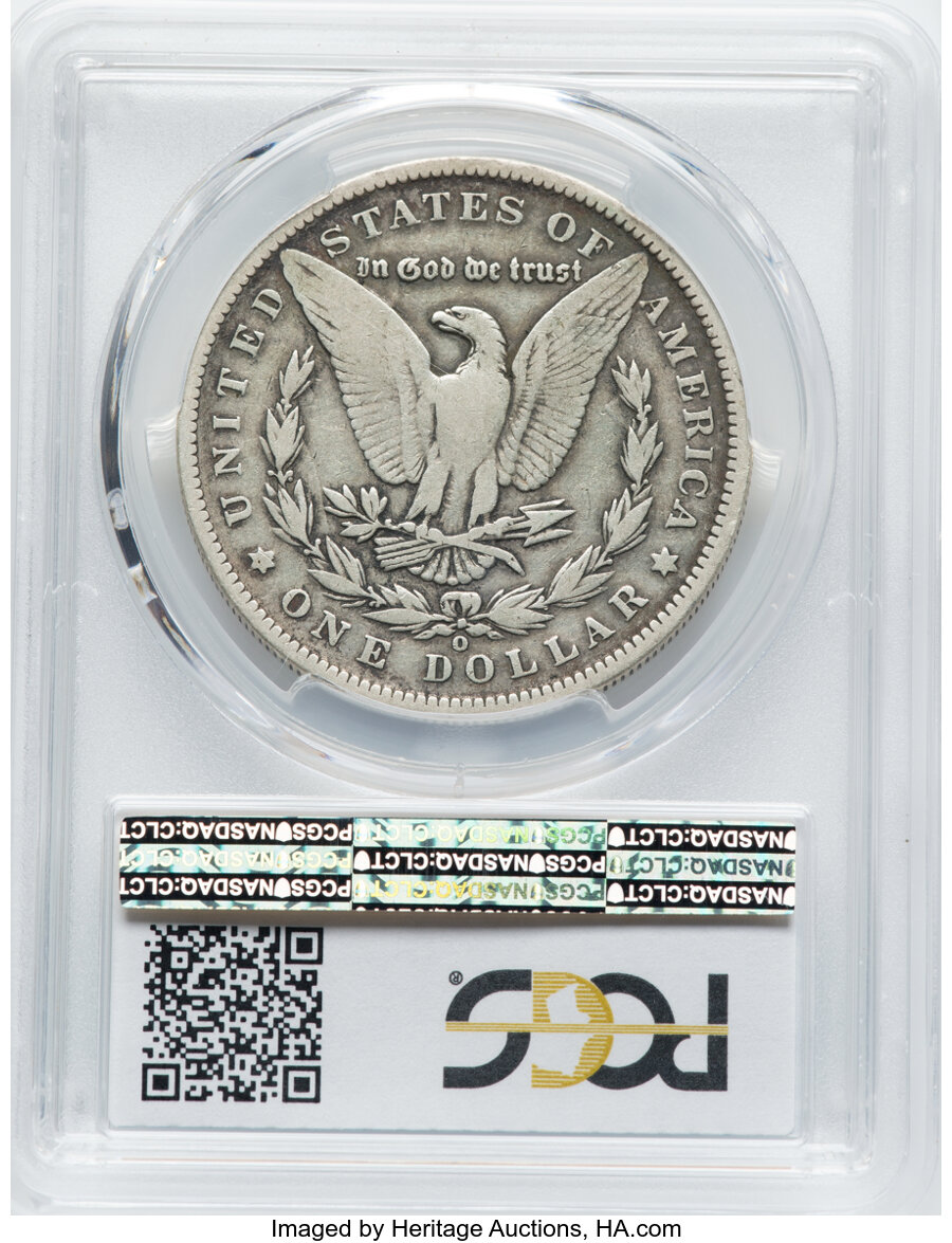 1889-O $1  Clashed E, VAM-1A2 VG10 thumbnail 2