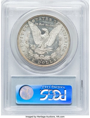 image for: 1880-O $1 VAM-43, Doubled Ear AU58 PCGS. PCGS Population: (7/18). NGC Census: (4/6). AU58. ...