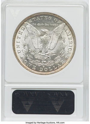 image for: 1884-O $1 Very Far Date, High O Tilted Left, VAM-32, MS65 ANACS....