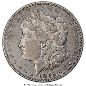 image for: 1879-S $1 Reverse of 1878, VAM-34A, XF40 PCGS. A Top 100 Variety. Housed in a PCGS 35th Anniversary holder. PCGS Population...