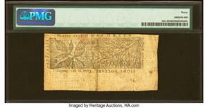 image for: Maryland January 1, 1767 $8 PMG Very Fine 30....