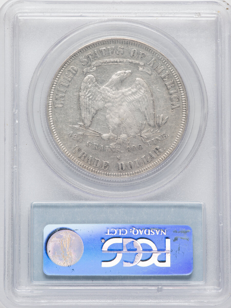 1877/7-S Trade$ Repunched Date, FS-301 G4 CAC thumbnail 6
