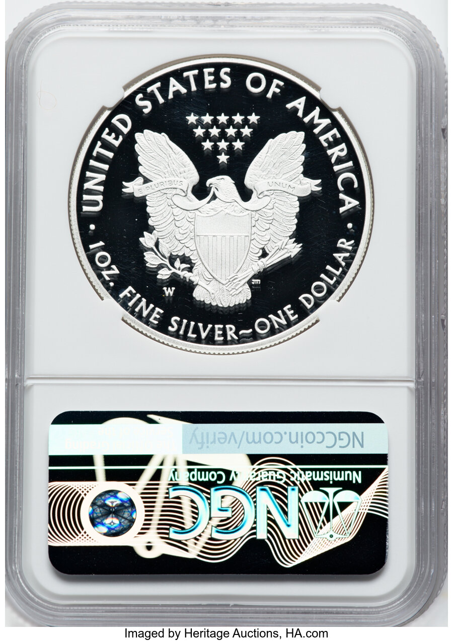 2018-W $1  Silver Eagle PR DCAM PR64 DCAM CAC thumbnail 8