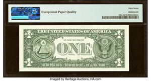 image for: Seven of a Kind Serial Number 99999949 Fr. 1904-A $1 1969A Federal Reserve Note. PMG Superb Gem Unc 67 EPQ....