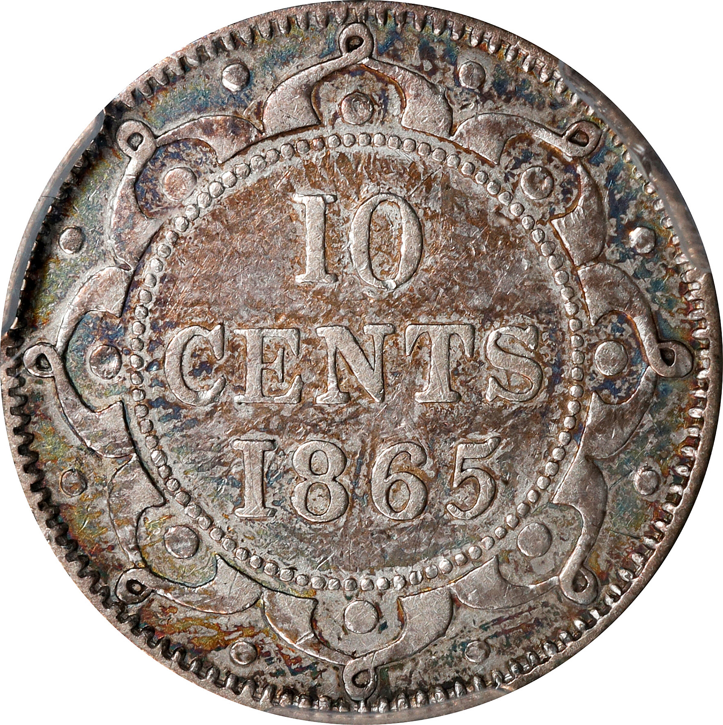 1865 10c Newfoundland, Reeded Edge AU50 thumbnail 14